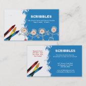 DAYCARE Visitekaartje voor kinderverzorging (Voorkant / Achterkant)