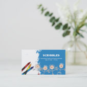 DAYCARE Visitekaartje voor kinderverzorging (Staand voorkant)