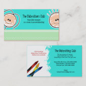 DAYCARE Visitekaartje voor kinderverzorging (Voorkant / Achterkant)