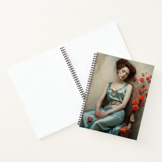 Daydream en klimmen Rozen spiraal Notitieboek (Binnen)