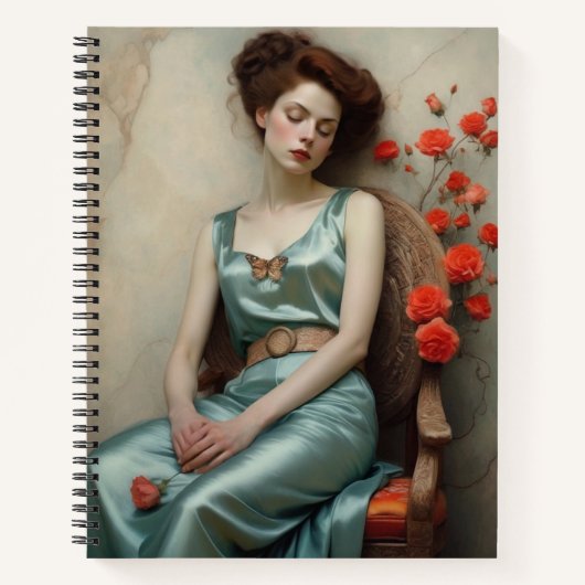 Daydream en klimmen Rozen spiraal Notitieboek (Voorkant)