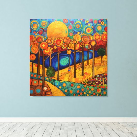 Daydream Forest Canvas Afdruk (Insitu (Houten vloer))