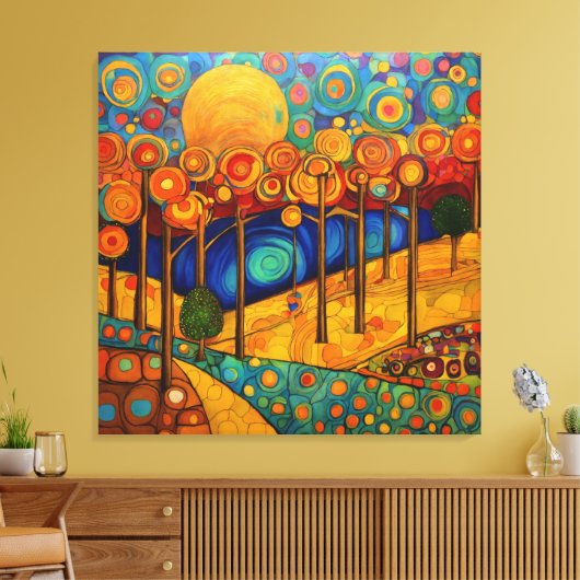 Daydream Forest Canvas Afdruk (Insitu (Woonkamer))
