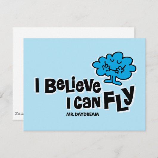 Daydream gelooft dat hij kan vliegen briefkaart (Voorkant / Achterkant)