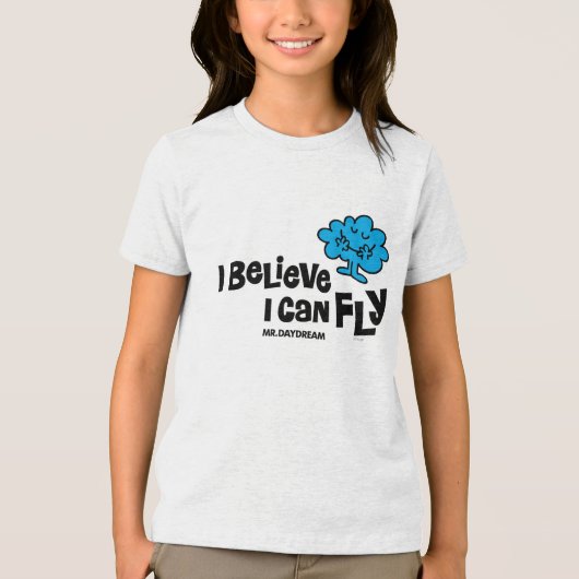 Daydream gelooft dat hij kan vliegen Tri-Blend shirt (Voorkant)