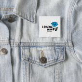 Daydream gelooft dat hij kan vliegen vierkante button 5,1 cm (In situ)