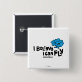Daydream gelooft dat hij kan vliegen vierkante button 5,1 cm (Voorkant /achterkant)