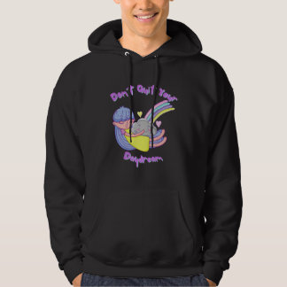 Daydream Girl Hugging Smiling Cloud Rainbow Hoodie