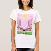 Daydream Serenity Schilderachtig Bridge & Sunshine T-shirt (Voorkant)