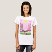 Daydream Serenity Schilderachtig Bridge & Sunshine T-shirt (Voorkant volledig)