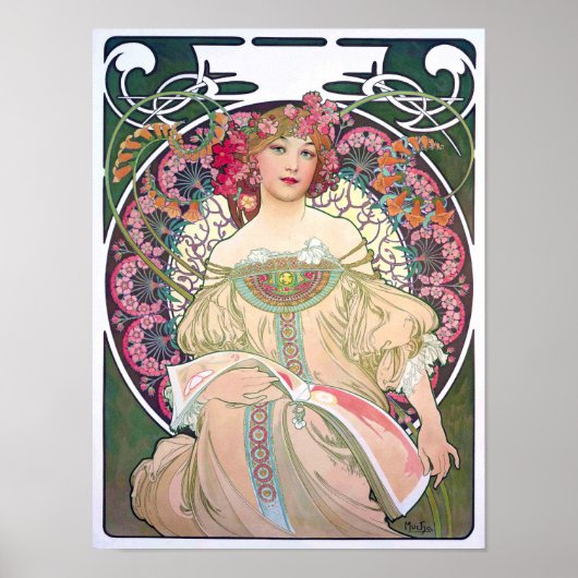 Daydream (Spring), Mucha Poster (Voorkant)