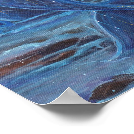 Daydreamer blauw zeemeermin poster van Renee (Hoek)