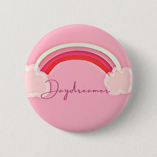 Daydreamer Button. Ronde Button 5,7 Cm (Voorkant)