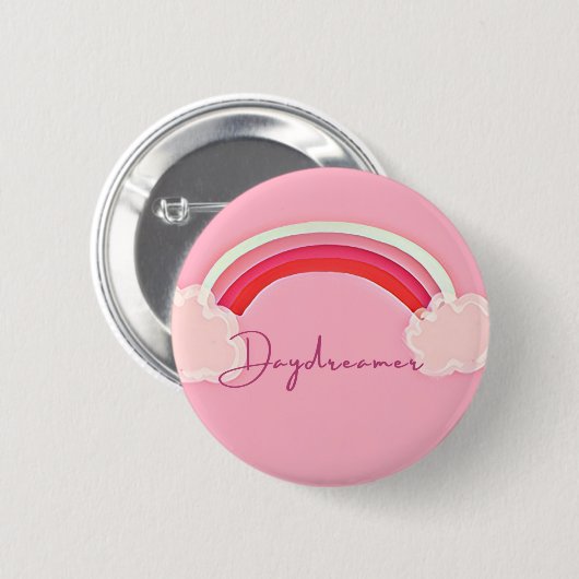 Daydreamer Button. Ronde Button 5,7 Cm (Voorkant /achterkant)