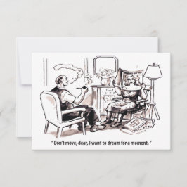 Daydreamer, man en vrouw, grappig save the date