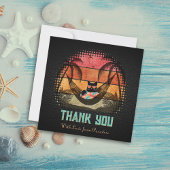 Daydreaming Cool Cat's Tropical Escape Bedankkaart