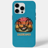 Daydreaming Cool Cat's Tropical Escape Case-Mate iPhone Case (Achterkant)