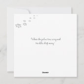 Daydreaming Cool Cat's Tropical Escape Feestdagenkaart (Achterkant)