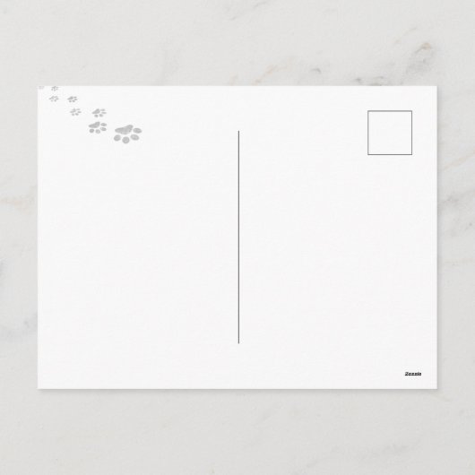 Daydreaming Cool Cat's Tropical Escape Feestdagenkaart (Achterkant)