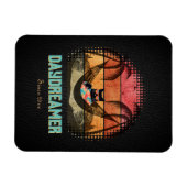 Daydreaming Cool Cat's Tropical Escape Magneet (Horizontaal)