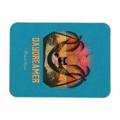 Daydreaming Cool Cat's Tropical Escape Magneet (Horizontaal)