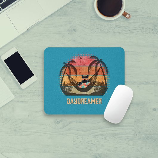 Daydreaming Cool Cat's Tropical Escape Muismat