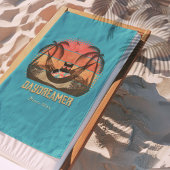 Daydreaming Cool Cat's Tropical Escape Strandlaken