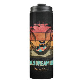 Daydreaming Cool Cat's Tropical Escape Thermosbeker