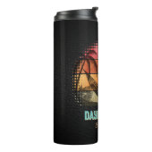 Daydreaming Cool Cat's Tropical Escape Thermosbeker (Gedraaid links)