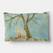 Daydreaming Fox Zipper Pouch Etui (Achterkant)