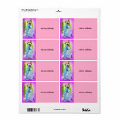 daydreaming zeemeermin retour adres label (Full Sheet)
