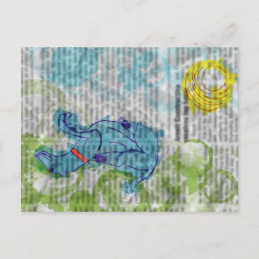 Daydroaming Dog Briefkaart (Voorkant)