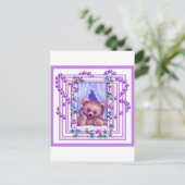 Daydroaming Teddy Bear Briefkaart (Staand voorkant)