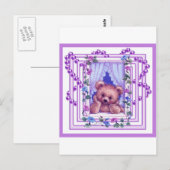 Daydroaming Teddy Bear Briefkaart (Voorkant / Achterkant)