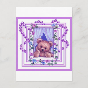 Daydroaming Teddy Bear Briefkaart