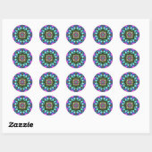 Daydromen Kaleidoscoop Mandala Ronde Sticker (Vel)