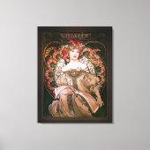 Daydroom c1896 van Alphonse Mucha Canvas Afdruk (Voorkant)