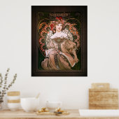 Daydroom c1896 van Alphonse Mucha Poster (Keuken)