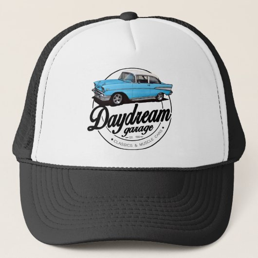 Daydroom Garage met Chevrolet Bel Air uit 1957 Trucker Pet (Voorkant)