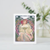 Daydroom (Lente), Mucha Briefkaart (Staand voorkant)