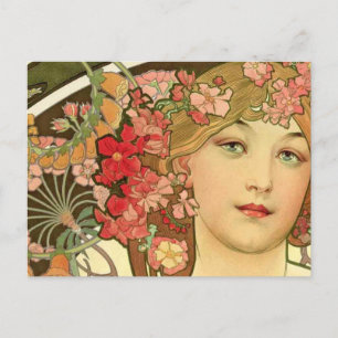 Daydroom van Alphonse Mucha Briefkaart