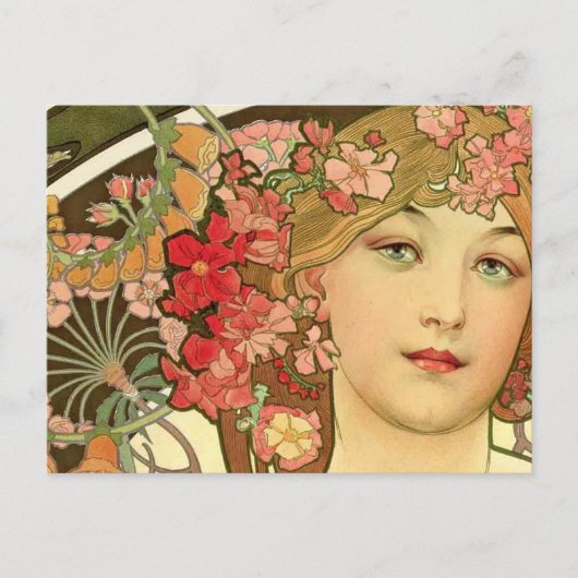 Daydroom van Alphonse Mucha Briefkaart (Voorkant)