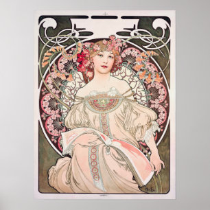 Daydroom van Alphonse Mucha Poster
