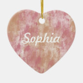 Daydroomroze Keramisch Ornament (Voorkant)