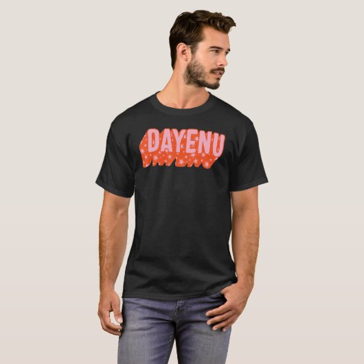 Dayenu Jewish Holiday Seder genoeg Song Jews Passo T-shirt (Voorkant volledig)