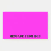 Dayglow Fuchsia Message 10 x 6 Post-it® Notes (Voorkant)