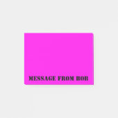 Dayglow Fuchsia Message 4 x 3 Post-it® Notes (Voorkant)