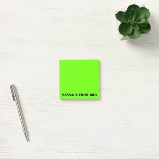 Dayglow Green Message 3 x 3 Post-it® Notes (Kantoor)