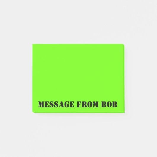 Dayglow Green Message Post-it® Notes (Voorkant)