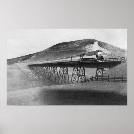 Daylight Limited Railroad over Tressel Poster (Voorkant)